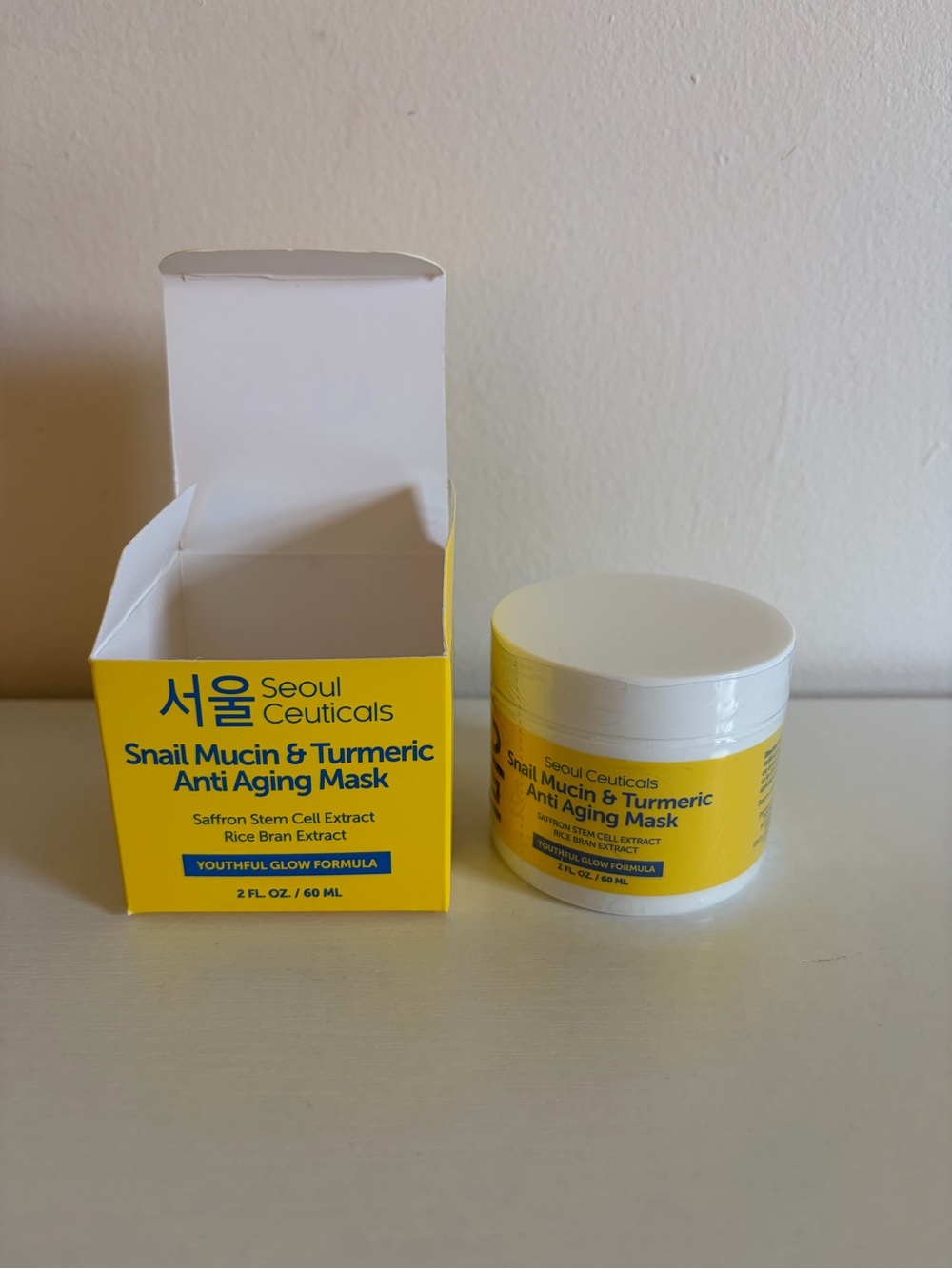 NEW Seoul Ceuticals Snail Mucin & Turmeric Anti-Aging Mask